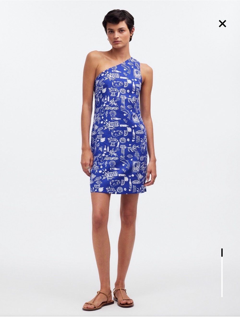 Madewell x Lisa Says Gah! One-Shoulder Mini Dress